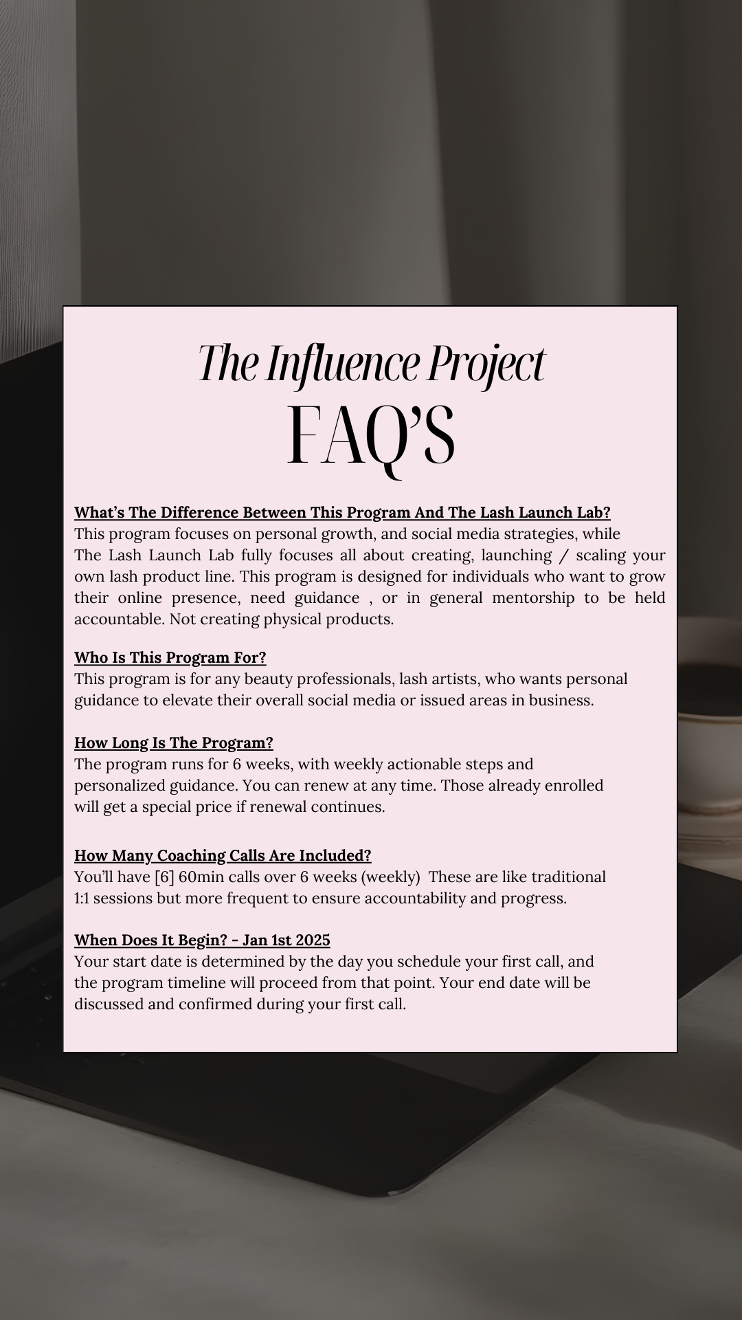 THE INFLUENCE PROJECT