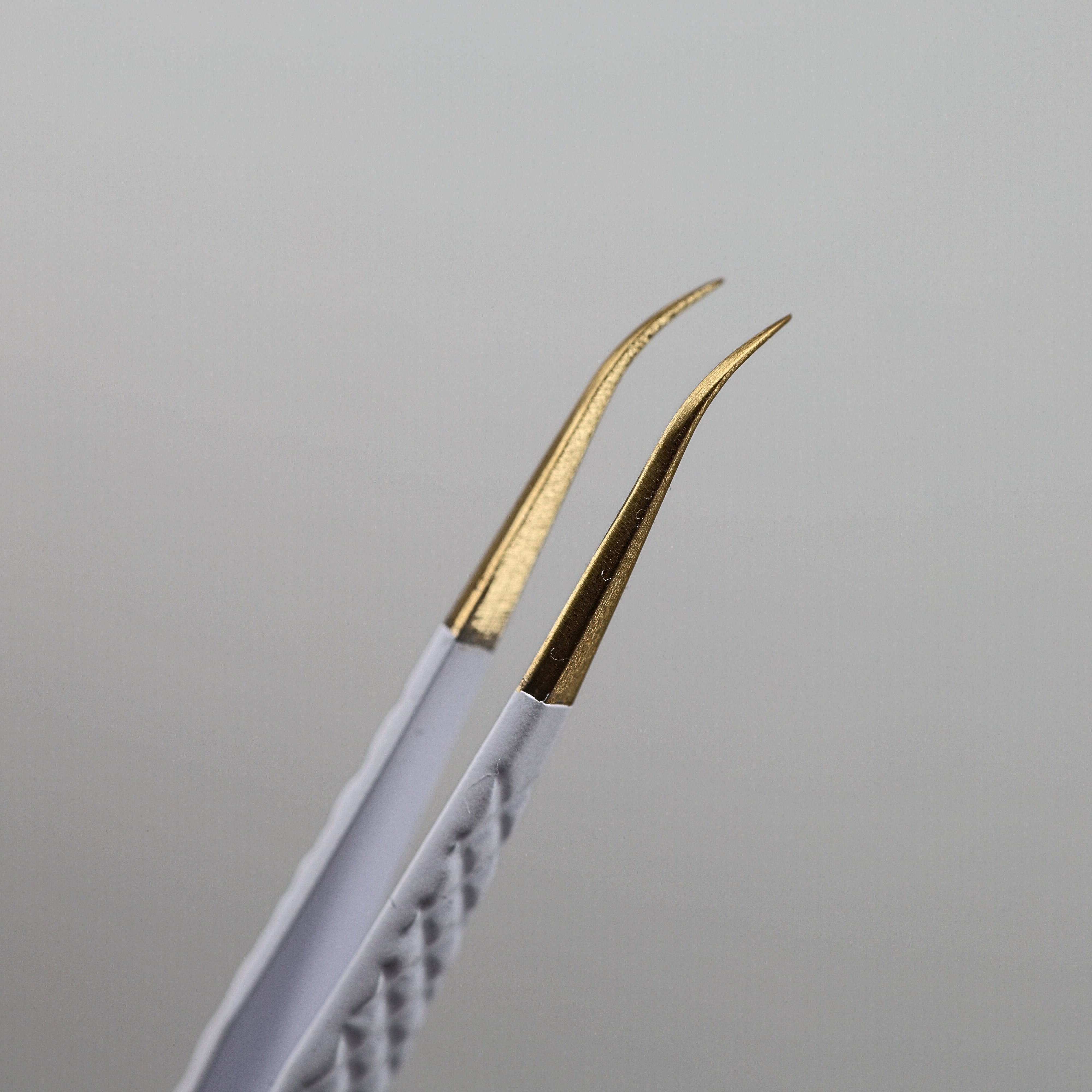 White & Gold: Curved Iso Tweezer