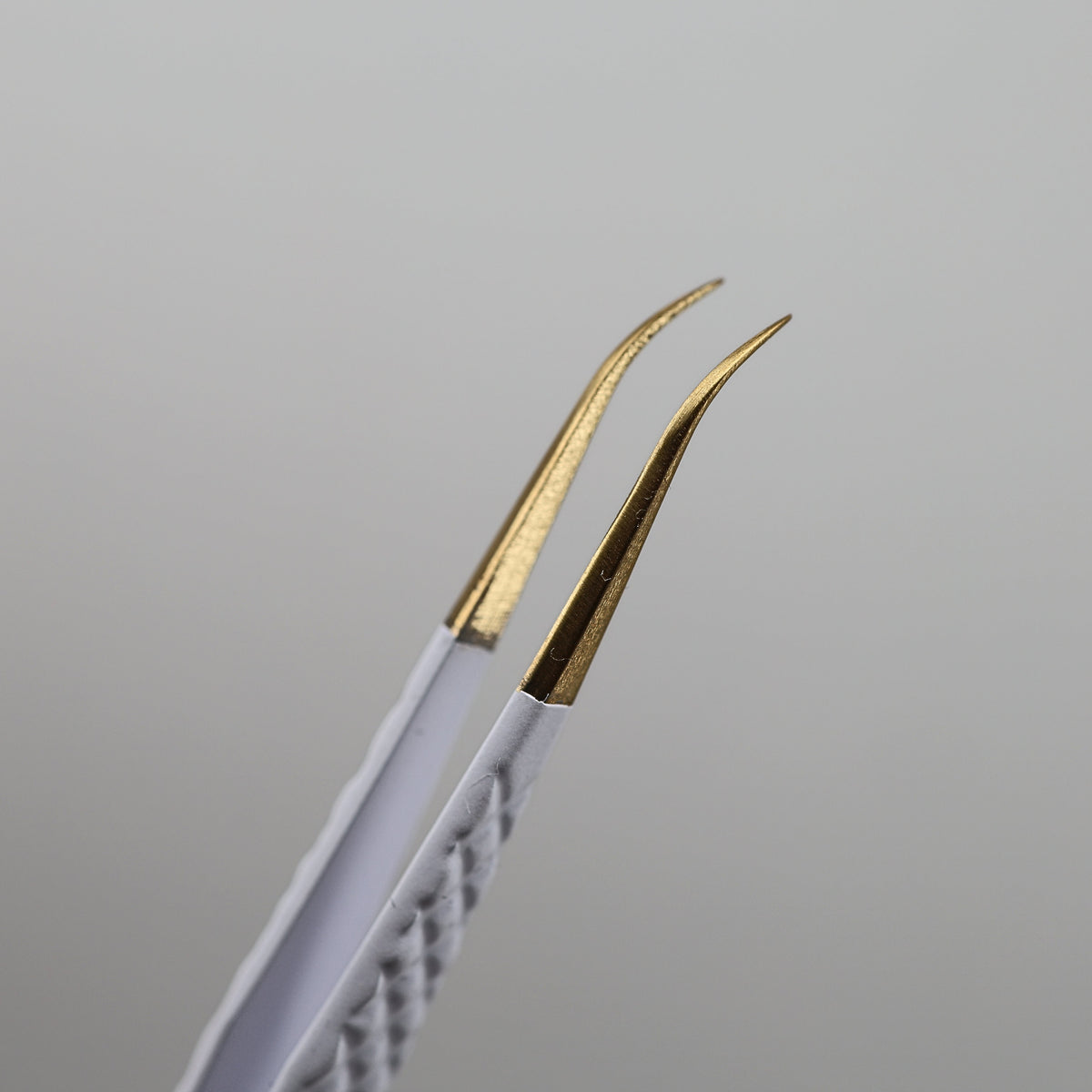 White & Gold: Curved Iso Tweezer